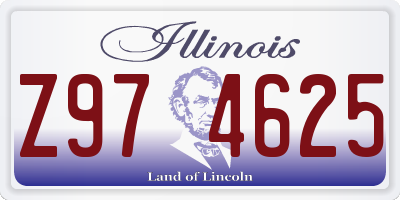 IL license plate Z974625