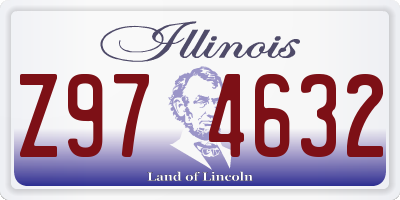 IL license plate Z974632