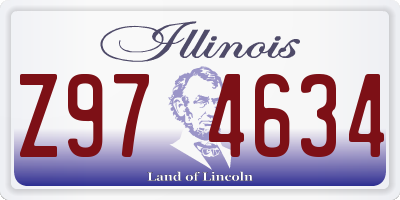 IL license plate Z974634