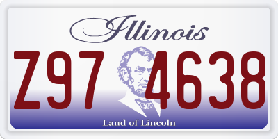 IL license plate Z974638