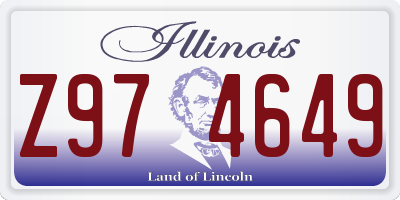 IL license plate Z974649