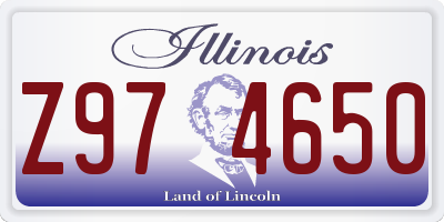 IL license plate Z974650