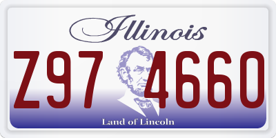 IL license plate Z974660