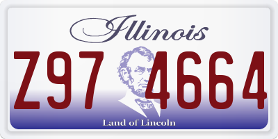 IL license plate Z974664