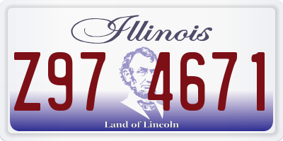 IL license plate Z974671