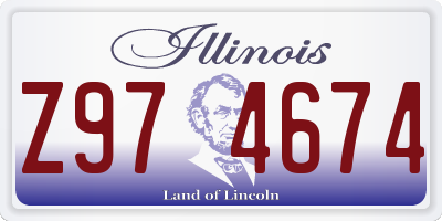 IL license plate Z974674