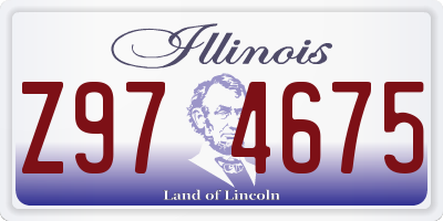 IL license plate Z974675