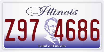 IL license plate Z974686