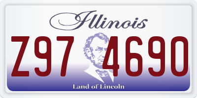 IL license plate Z974690