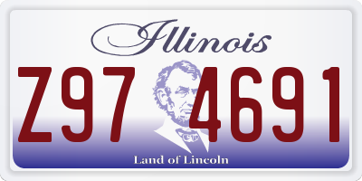 IL license plate Z974691