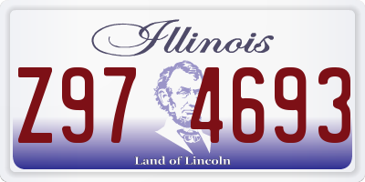 IL license plate Z974693