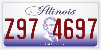 IL license plate Z974697