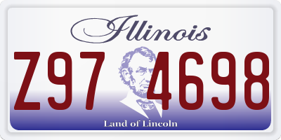 IL license plate Z974698