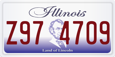 IL license plate Z974709