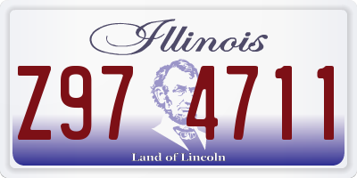 IL license plate Z974711