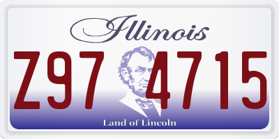 IL license plate Z974715