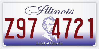 IL license plate Z974721