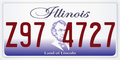 IL license plate Z974727