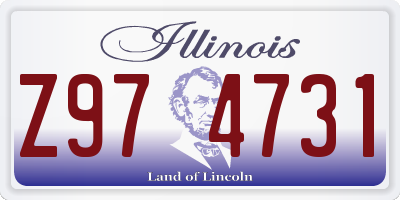 IL license plate Z974731
