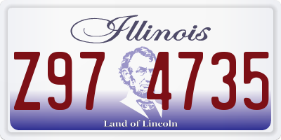 IL license plate Z974735