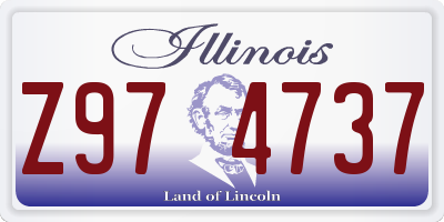 IL license plate Z974737