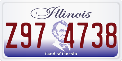 IL license plate Z974738