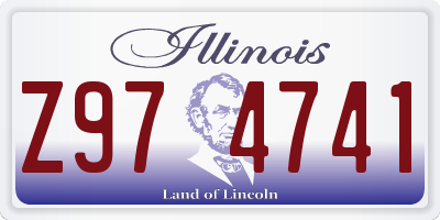 IL license plate Z974741