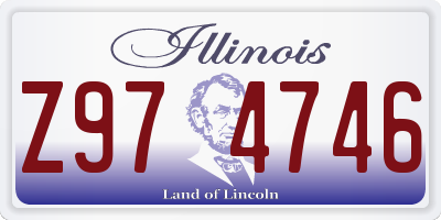 IL license plate Z974746
