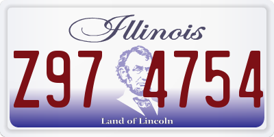 IL license plate Z974754