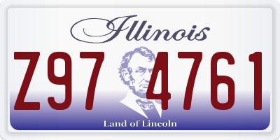 IL license plate Z974761