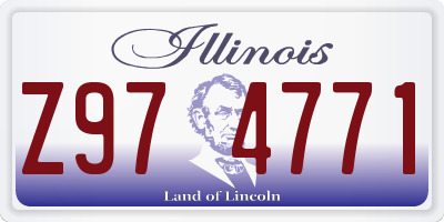 IL license plate Z974771