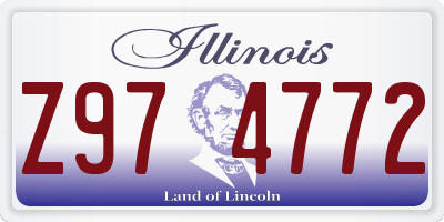 IL license plate Z974772