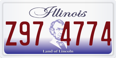 IL license plate Z974774