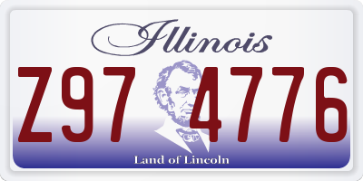 IL license plate Z974776