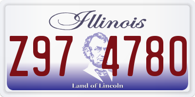IL license plate Z974780