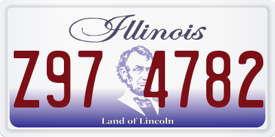 IL license plate Z974782