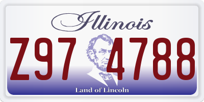 IL license plate Z974788