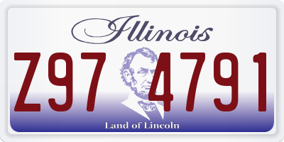 IL license plate Z974791