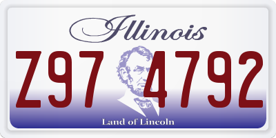 IL license plate Z974792