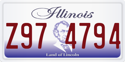 IL license plate Z974794