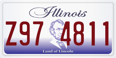 IL license plate Z974811