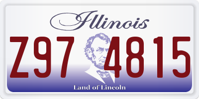 IL license plate Z974815