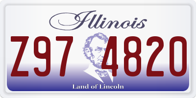 IL license plate Z974820