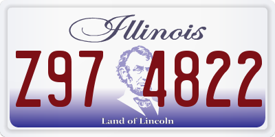 IL license plate Z974822
