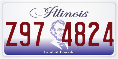 IL license plate Z974824