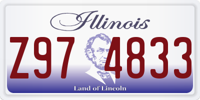 IL license plate Z974833