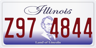 IL license plate Z974844