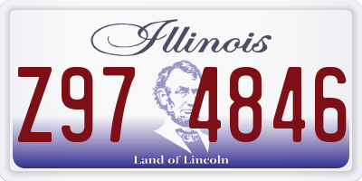 IL license plate Z974846