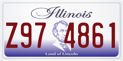 IL license plate Z974861