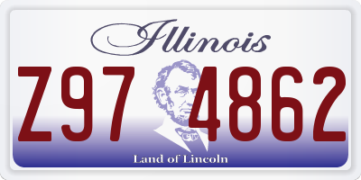IL license plate Z974862